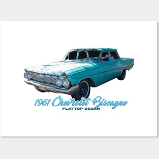 1961 Chevrolet Biscayne Flattop Sedan Posters and Art